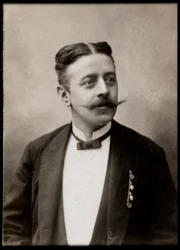 Retrato de Philipp Fahrbach (1843-1894), compositor austríaco
